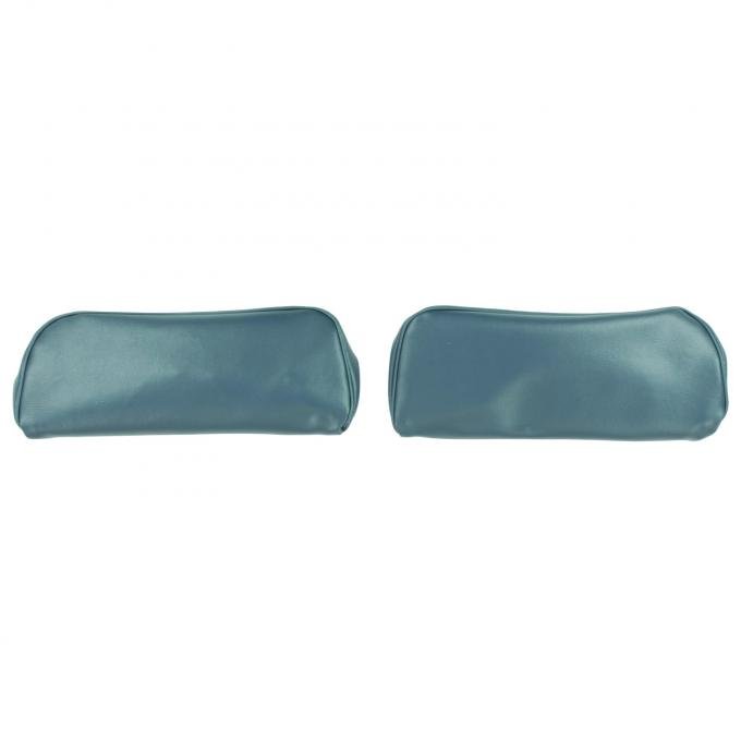 PUI Interiors 1968-1972 Chevelle/GTO/Cutlass/Skylark/Nova Brt Blue Bucket Seat Head Rest Cover 68AH14U