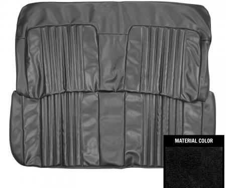 PUI Interiors 1971-72 Chevrolet Chevelle/Malibu 4-Door Black Front Bench Seat Cover 71AS4D10B