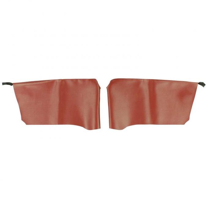 PUI Interiors 1966 Pontiac Grand Prix Hardtop Metallic Red Rear Arm Rest Covers 66BR08C