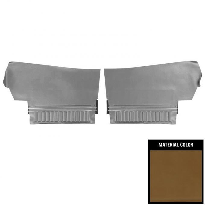 PUI Interiors 1970 Chevrolet Chevelle Convertible Platinum Edition Saddle Rear Door Panels 70AD36V