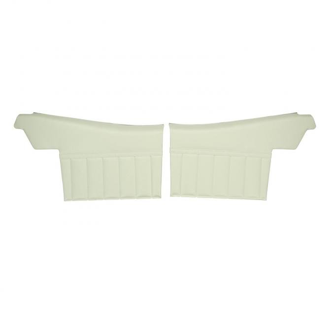 PUI Interiors 1971-72 Skylark/350/Custom/GS Convertible Pre-Assembled White Rear Door Panels 71UD37V-P