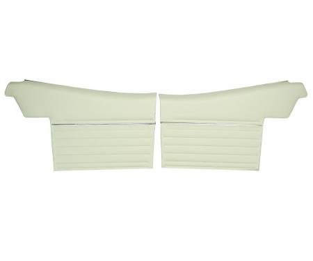 PUI Interiors 1969 Chevrolet Chevelle Convertible Pre-Assembled White Rear Door Panels PD256-1V