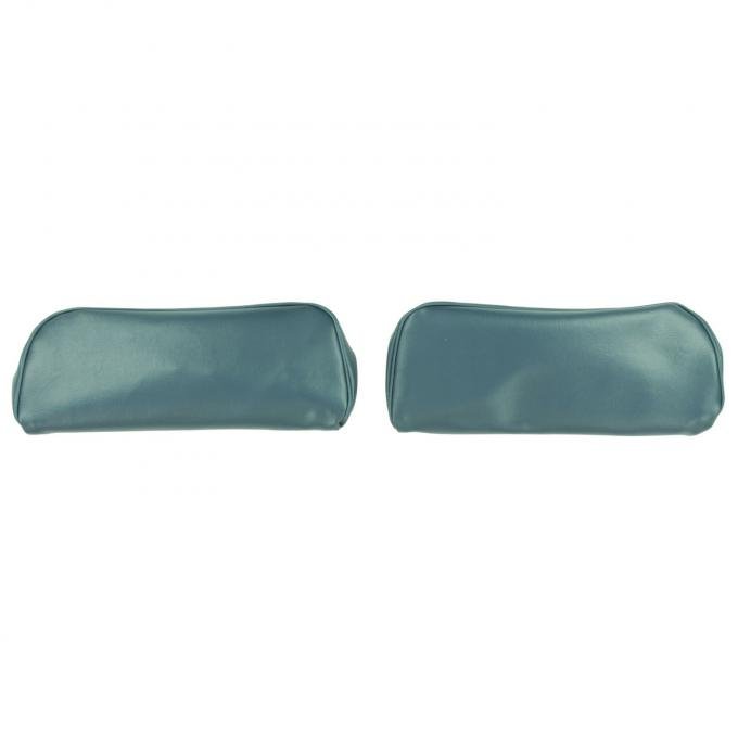 PUI Interiors 1968-1972 Chevelle/GTO/Cutlass/Skylark/Nova Dk Blue Bucket Seat Head Rest Covers 68AH09U