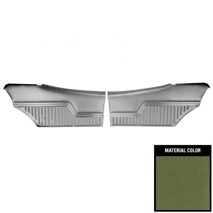 PUI Interiors 1971 Chevelle Hardtop Platinum Pre-Assembled Jade Green Rear Door Panels 70AD19C-P