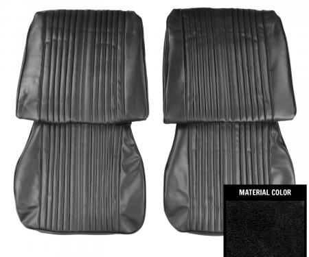 PUI Interiors 1965 Oldsmobile Cutlass Holiday Black Front Bucket Seat Covers 65CS10UH