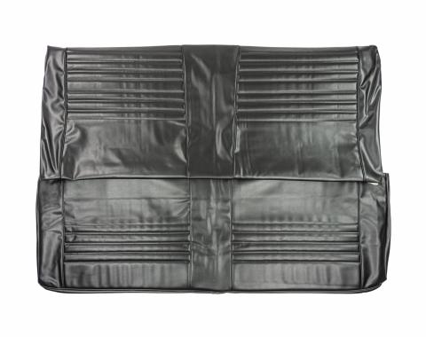 PUI Interiors 1967 Chevrolet Chevelle Hardtop Black Rear Bench Vinyl Seat Cover 67AS10C