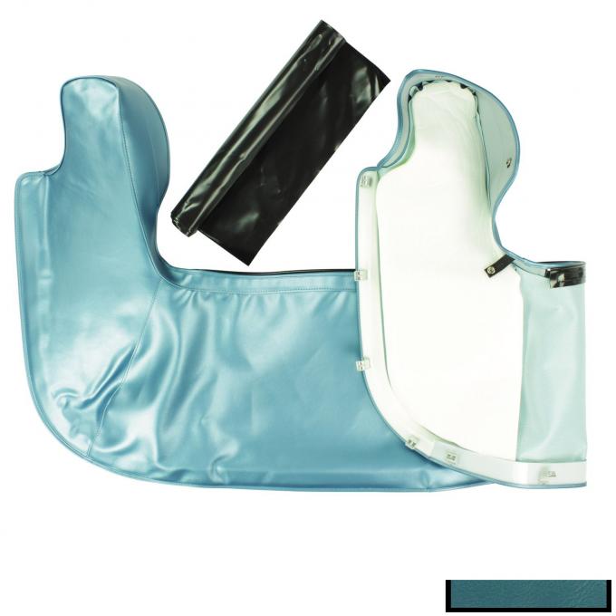 PUI Interiors 1966-1967 Chevrolet Chevelle Bright Blue Convertible Top Boot 66AT14
