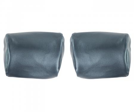 PUI Interiors 1969 Chevelle/GTO/Cutlass/Skylark/Nova Dark Blue Bench Seat Head Rest Covers 69AH16B