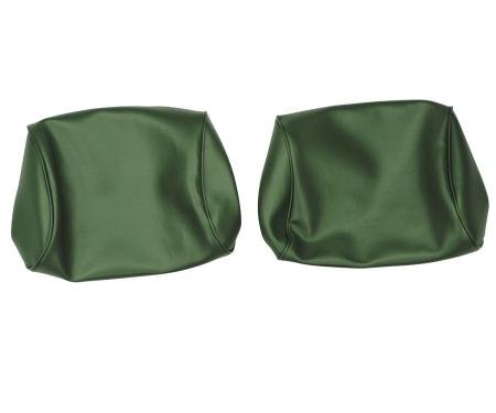 PUI Interiors 1968-1972 GM A-Body & Nova Dark Green Bucket Seat Head Rest Covers 68AH25B