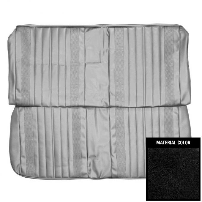 PUI Interiors 1970 Chevrolet Chevelle/Malibu 4-Door Black Front Bench Seat Cover 70AS4D10B