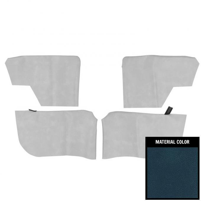 PUI Interiors 1969 Chevelle/GTO Convertible 69 Blue Rear Arm Rest Covers 68AR16