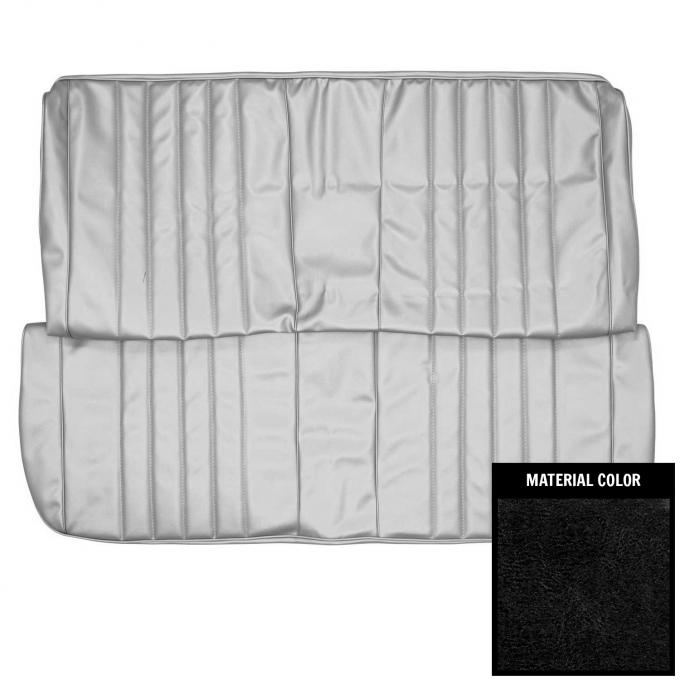PUI Interiors 1968 Chevrolet Chevelle/Malibu 4-Door Black Front Bench Seat Cover 68AS4D10B