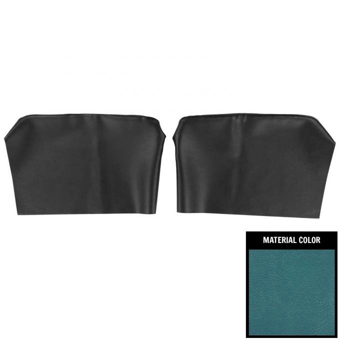 PUI Interiors 1968 Oldsmobile Cutlass Supreme Hardtop Bright Blue Rear Arm Rest Covers 68CR14C