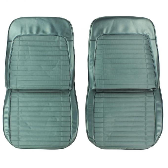 PUI Interiors 1970 Pontiac Grand Prix Metalic Blue Front Bucket Seat Covers 70PS16US