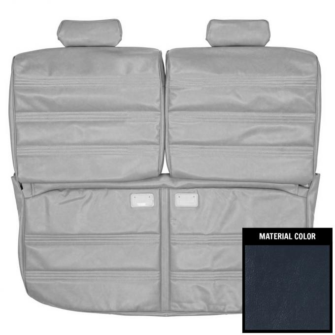 PUI Interiors 1978-1980 Malibu/Classic Hdtp Navy Blue Front Bench W/O Arm Rest Seat Cover 78AS18B