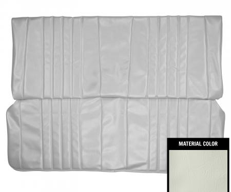 PUI Interiors 1968 Chevrolet Chevelle Hardtop White Rear Bench Seat Cover 68AS37C