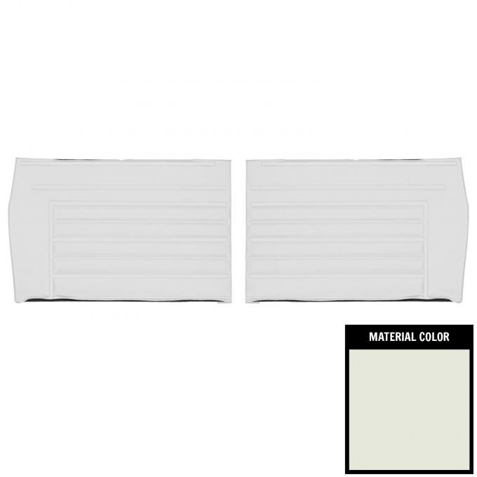 PUI Interiors 1967 Chevrolet Chevelle Convertible White Gold Edition Rear Door Panels DO234V