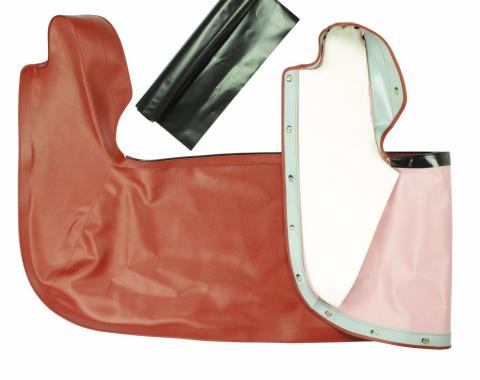 PUI Interiors 1963 Chevrolet Impala Red Convertible Top Boot 61BT64