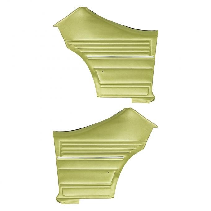 PUI Interiors 1968 Chevelle Hardtop Ivy Gold Pre-Assembled Gold Edition Rear Door Panels PDO314C