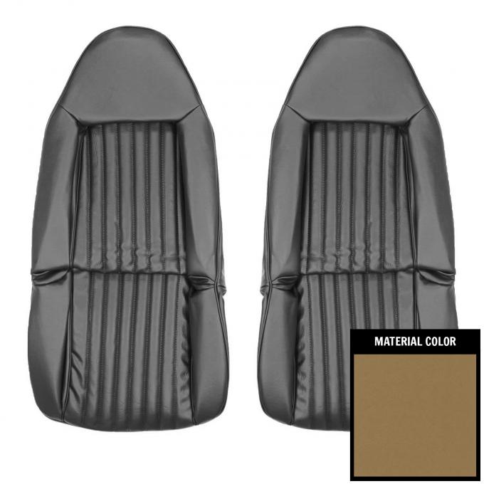 PUI Interiors 1973 Chevrolet Malibu/Laguna Light Saddle Front Swivel Bucket Seat Covers 73AS35U