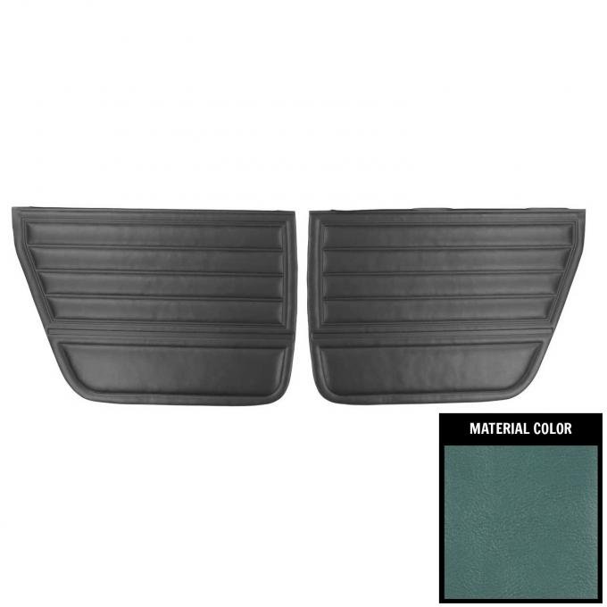 PUI Interiors 1965 Chevrolet Chevelle 4-Door Sedan/Wagon Light Blue Rear Door Panels 65AD4D12S