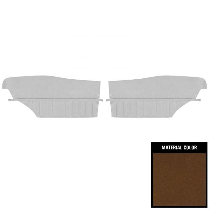 PUI Interiors 1971-1972 Buick Skylark/GS/350/Custom Hardtop Dark Saddle Rear Door Panels 71UD42C