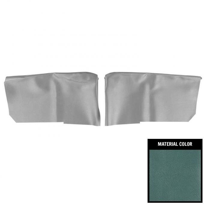 PUI Interiors 1965-1967 Oldsmobile Cutlass Hardtop Light Blue Rear Arm Rest Covers 65CR12C