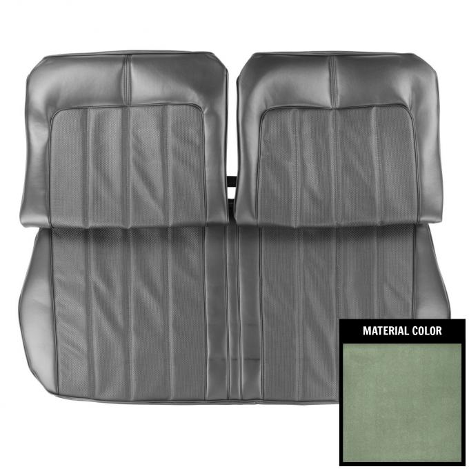PUI Interiors 1970 Buick Skylark Dark Metallic Green Front Bench Seat W/O Arm Rest Seat Cover 70US24B