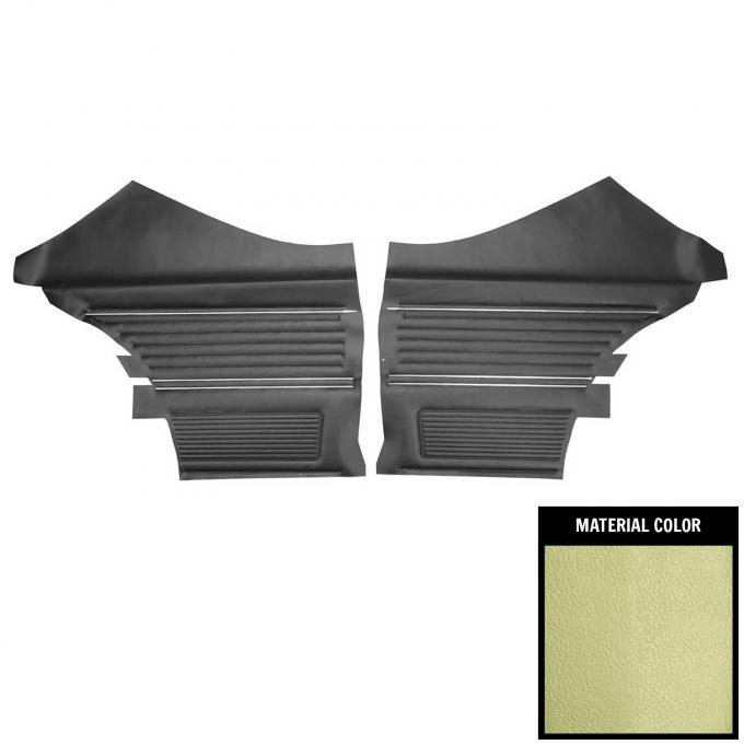 PUI Interiors 1969 Chevrolet Chevelle 2-Door Sedan Light Green Rear Door Panels D255CT