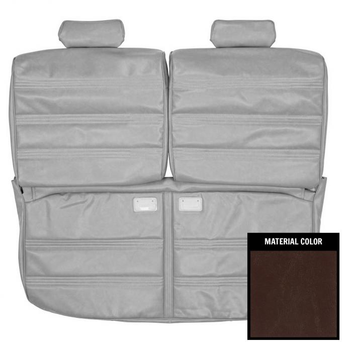 PUI Interiors 1978-1980 Chevrolet Malibu/Classic Maroon Front Bench W/O Arm Rest Seat Cover 78AS01B