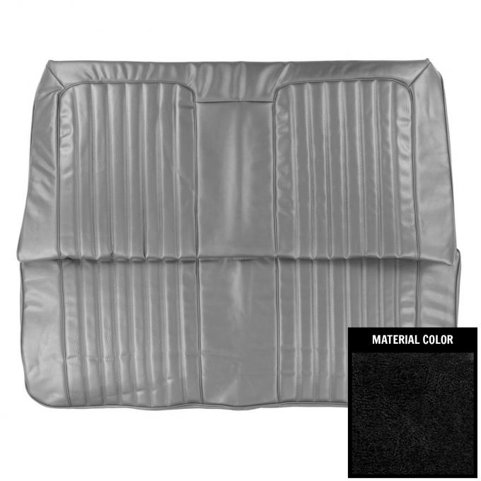 PUI Interiors 1972 Pontiac GTO/LeMans Sport Hardtop Black Rear Bench Seat Cover 72GS10C