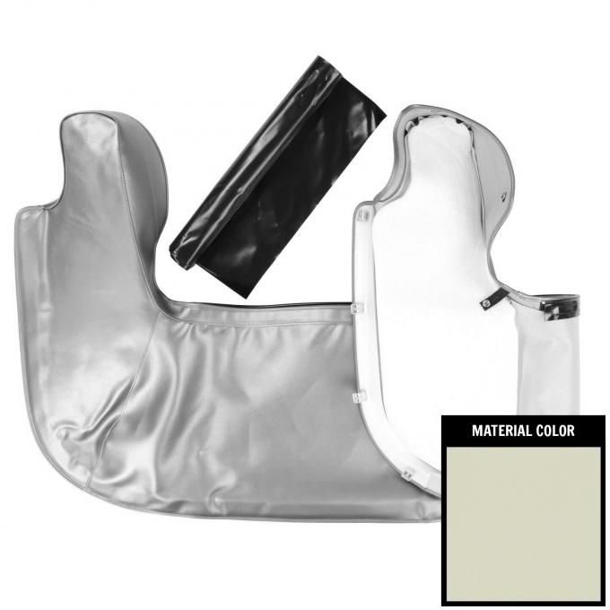 PUI Interiors 1966-1967 Skylark/Cutlass Off White Convertible Top Boot 66AT40