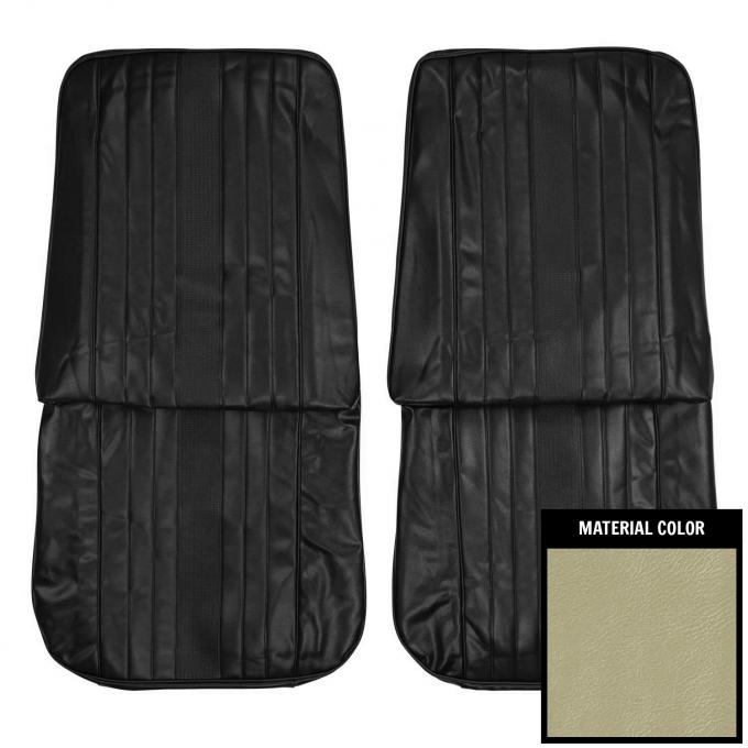 PUI Interiors 1969 Chevrolet Chevelle Parchment Front Bucket Seat Covers 69AS27U