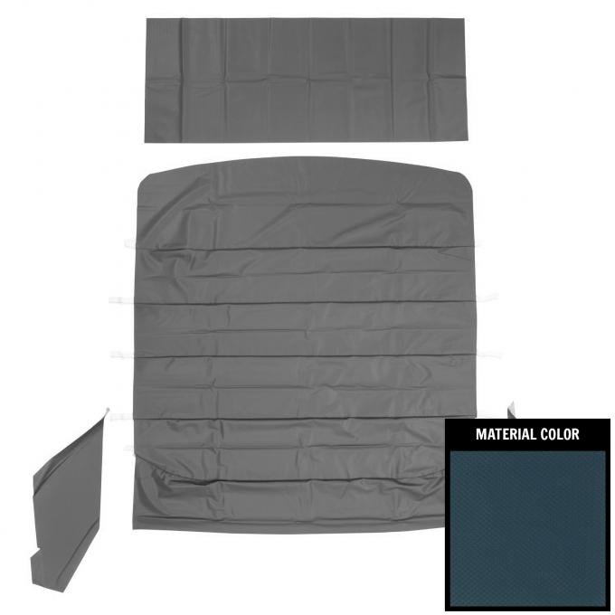 PUI Interiors 1964-1965 Chevrolet Chevelle Dark Blue Basketweave Headliner 64AH105A