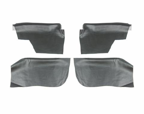 PUI Interiors 1968-1972 GM A-Body Convertible Black Rear Arm Rest Covers 68AR10