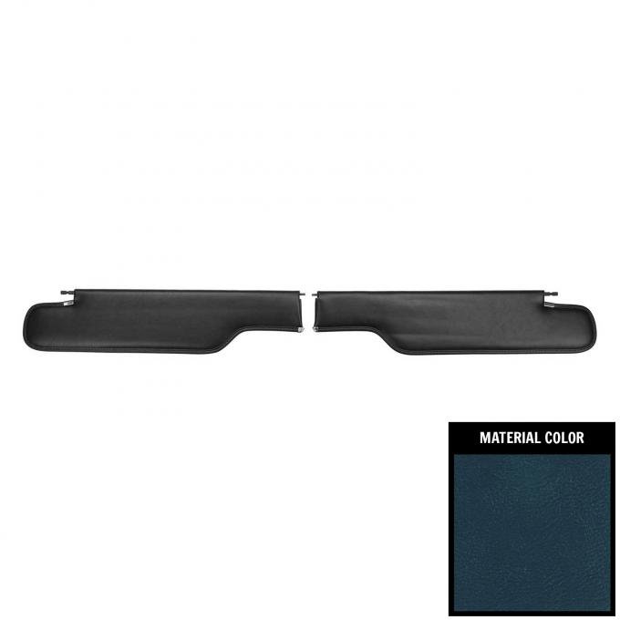 PUI Interiors 1968-1972 Chevelle/GTO/Lemans/Cutlass/Skylark Convertible Dark Blue Sun Visors SV409V