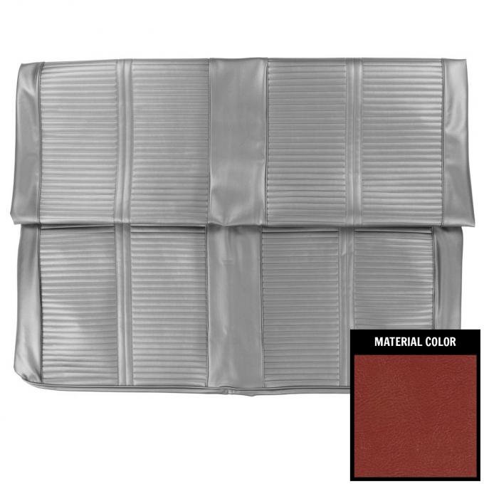 PUI Interiors 1966 Pontiac GTO Hardtop Metallic Red Rear Seat Cover 66GS08C