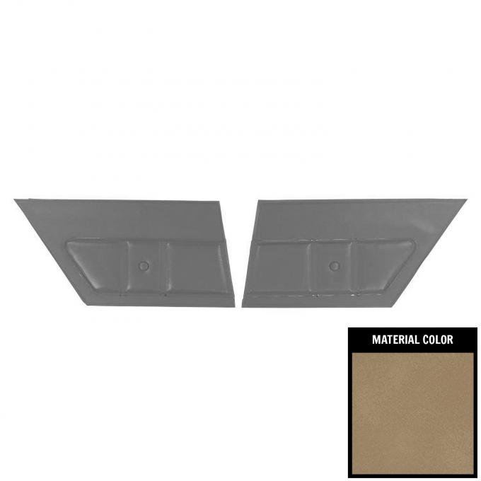 PUI Interiors 1974-1975 Chevrolet Malibu Hardtop Sandalwood Door Panels 74AD41C