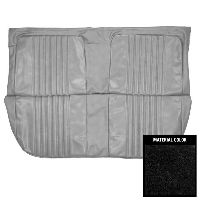 PUI Interiors 1971-72 Chevrolet Chevelle/Malibu 4-Door Wagon Black Rear Bench Seat Cover 71AS4D10W