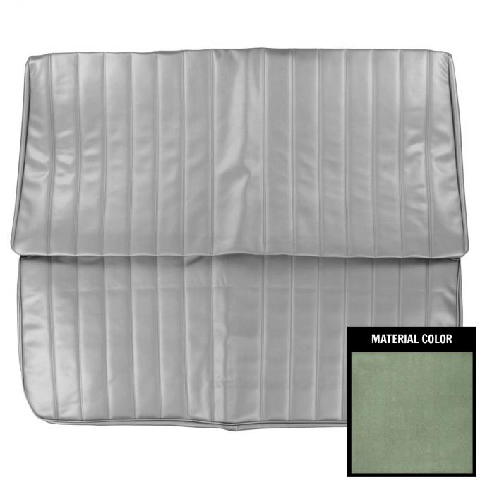 PUI Interiors 1969 Pontiac LeMans Convertible Custom Dark Metallic Green Rear Bench Seat Cover 69GSLC24V