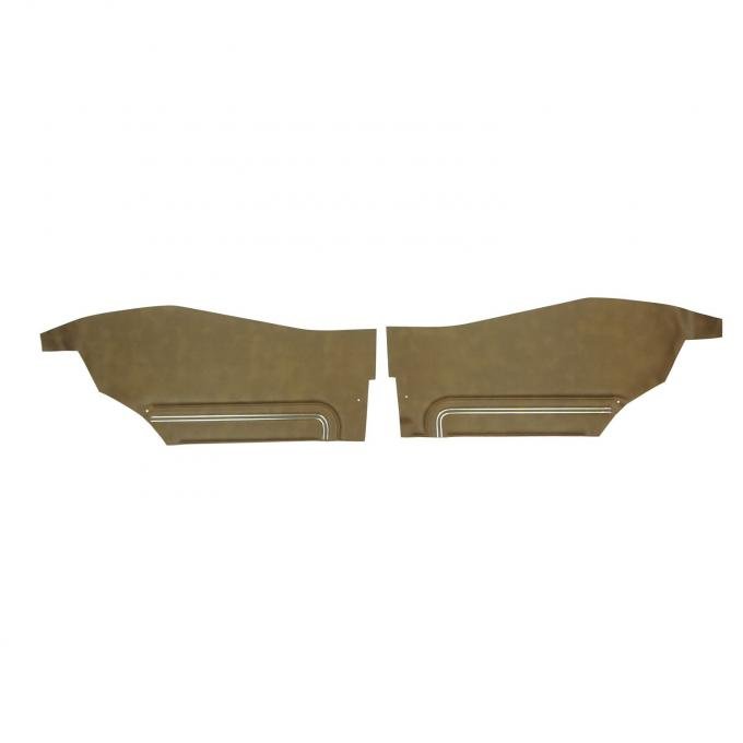 PUI Interiors 1972 Pontiac GTO/Lemans Sport Hardtop Dark Saddle Rear Door Panels D482C