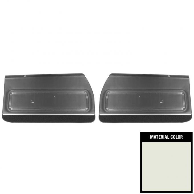 PUI Interiors 1972 Pontiac GTO/LeMans Sport Pre-Assembled White Front Door Panels PD483