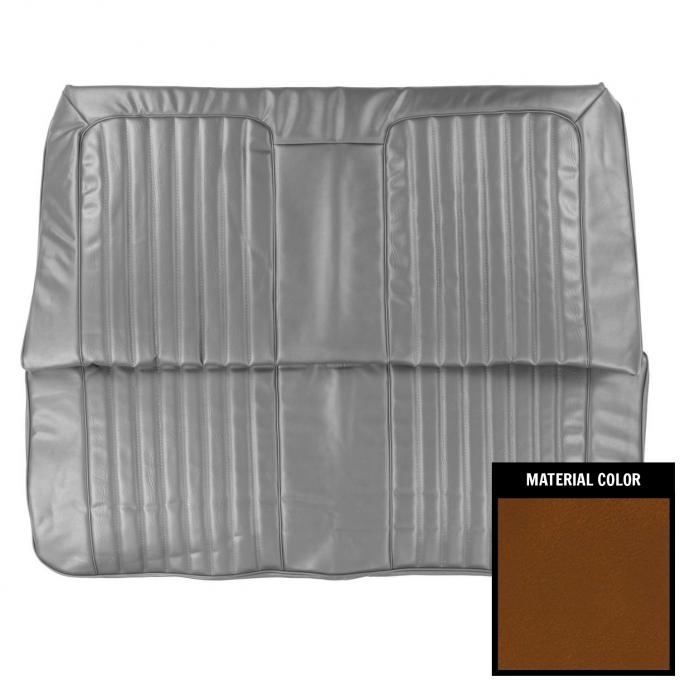 PUI Interiors 1972 Pontiac GTO/LeMans Sport Hardtop Tan Rear Bench Seat Cover 72GS47C