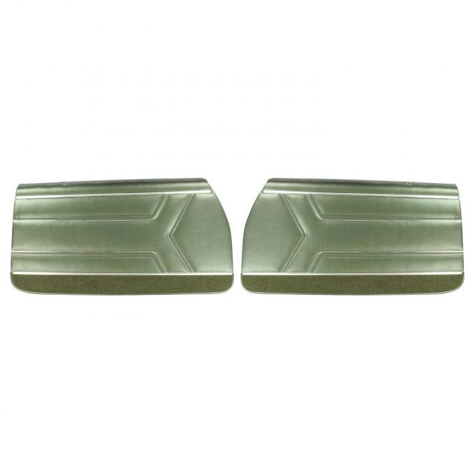 PUI Interiors 1969 Pontiac GTO/LeMans Pre-Assembled Dark Metallic Green Front Door Panels PD453