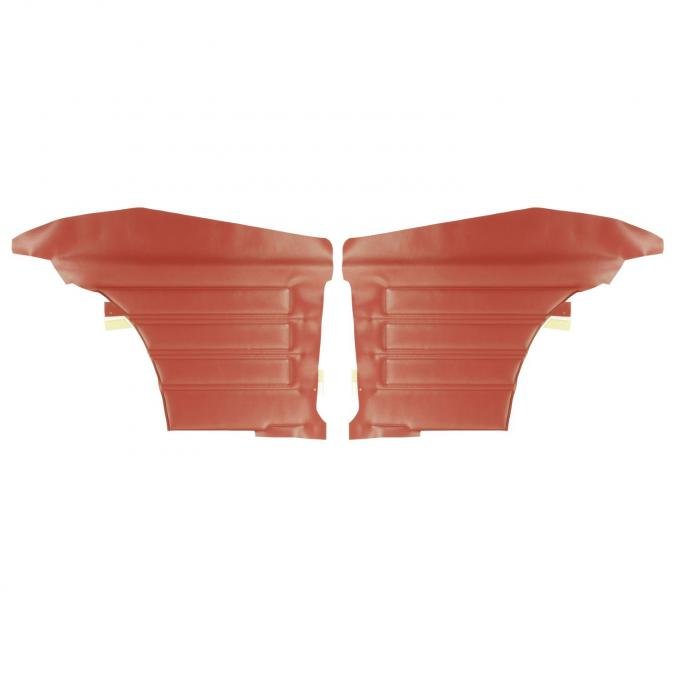 PUI Interiors 1968 Pontiac GTO/Lemans Hardtop Red Rear Door Panels D441C