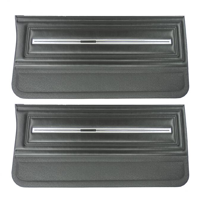 PUI Interiors 1966 Chevrolet Chevelle Black Front Door Panels D280