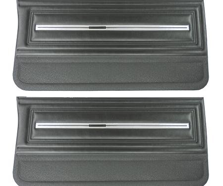 PUI Interiors 1966 Chevrolet Chevelle Black Front Door Panels D280