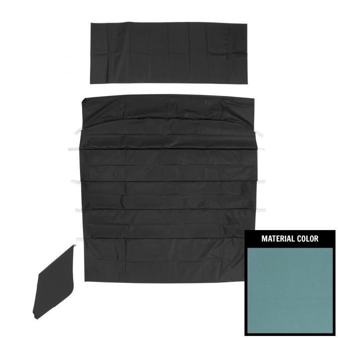 PUI Interiors 1964-1965 Chevrolet Chevelle Sedan Blue Basketweave Headliner 64AH106AS