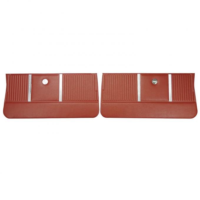 PUI Interiors 1964 Chevrolet Chevelle Red Front Door Panels D301