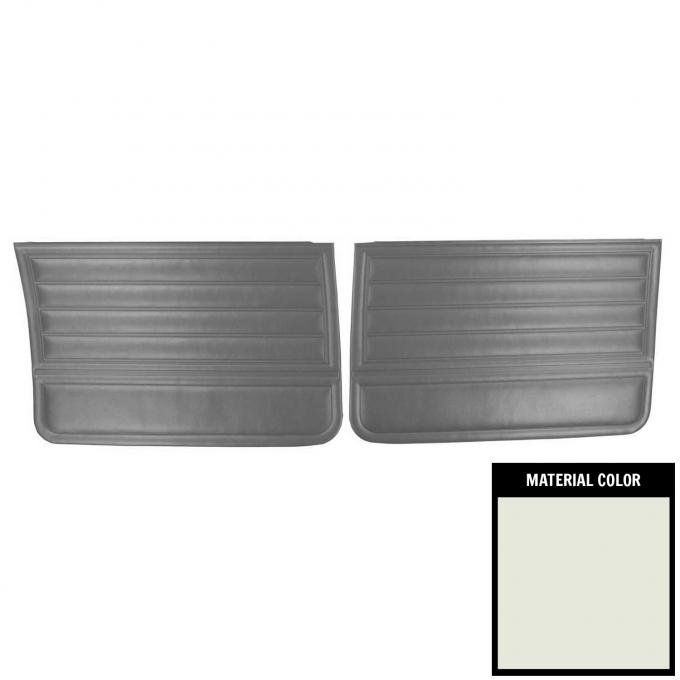 PUI Interiors 1965 Chevrolet Chevelle 4-Door Sedan/Wagon White Front Door Panels 65AD4D37